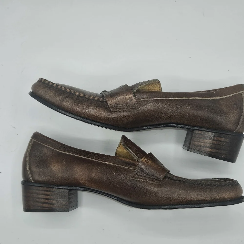 Mens Jolly Rogers by Sebago leather loafers size 10B